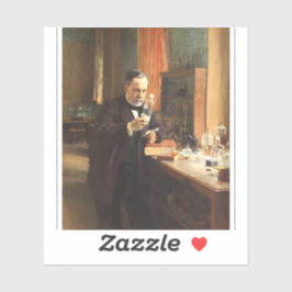 Adesivo Louis Pasteur Portrait Sticker — Albert Edelfeldt 