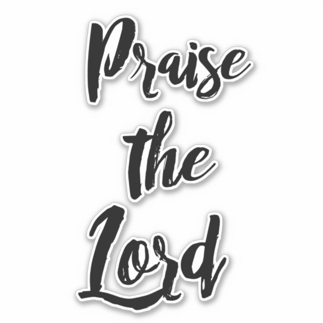 Adesivo Louvado Senhor (Frente)