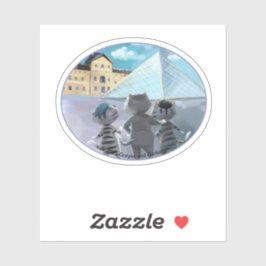 Adesivo Louvre Oval Vinyl Sticker - Aproveite (Várias Dime