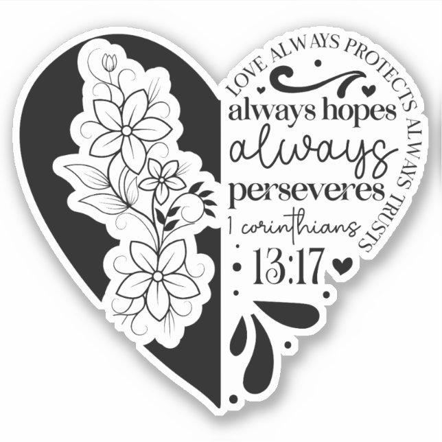 Adesivo Love Always Christian Faith  (Frente)