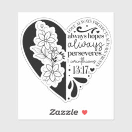Adesivo Love Always Christian Faith 