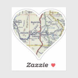 Adesivo Love Beaver Utah