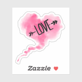 Adesivo Love Cœur Nuage