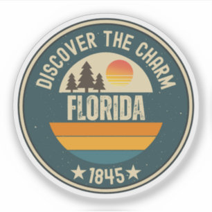 Adesivo Love Florida Gift - Cute FL Map Souvenir