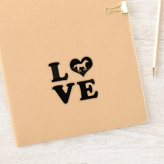 Adesivo Love Horses (Notebook)