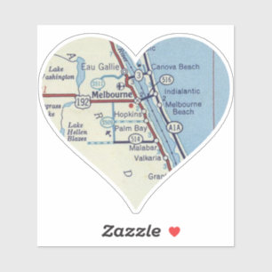 Adesivo Love Melbourne Beach Florida