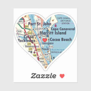 Adesivo Love Merritt Island Florida