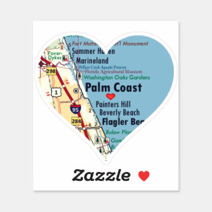 Adesivo Love Palm Coast FL