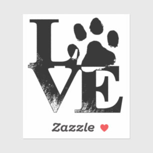 Adesivo Love Paw Sticker