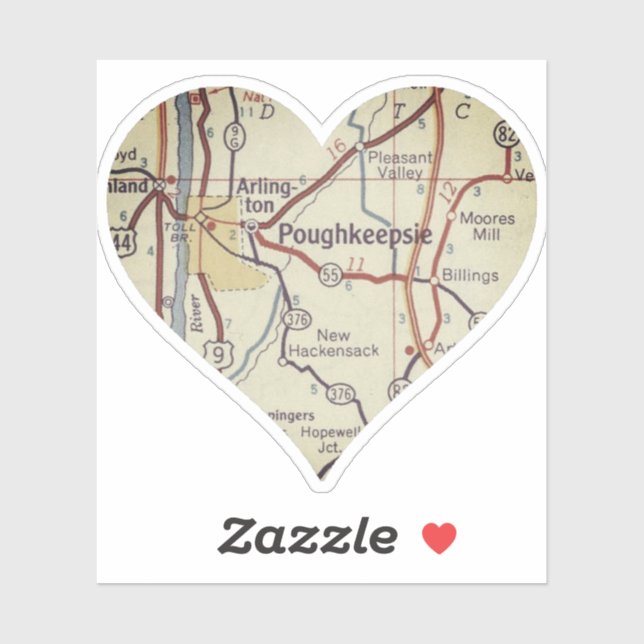 Adesivo Love Poughkeepsie (Folha)