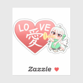 Adesivo LOVE Sticker 愛 ステッカー 【 HayaTikaze 】