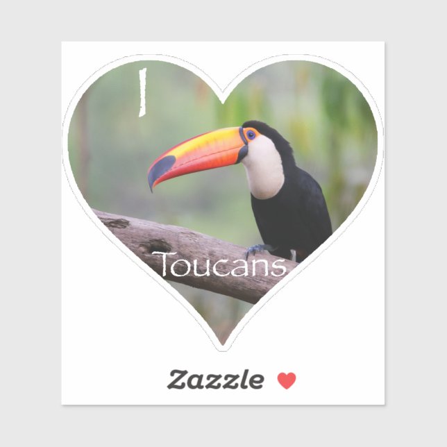 Adesivo Love Toucans (Folha)
