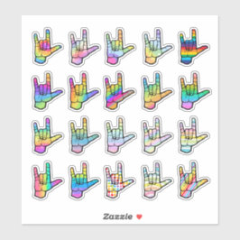 Adesivo Love You Loudly – ASL Sticker for Every Heart