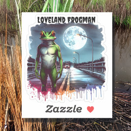 Adesivo Loveland Frogman | Ohio Cryptid