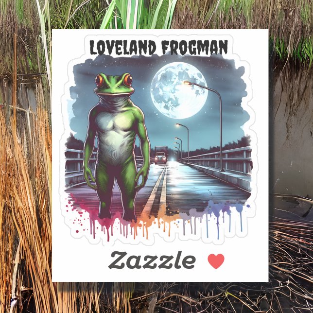 Adesivo Loveland Frogman | Ohio Cryptid (Criador carregado)