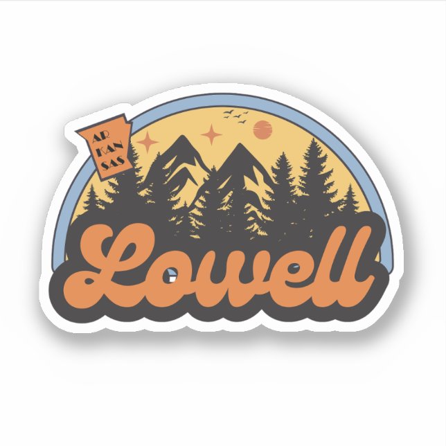Adesivo Lowell, Arkansas Sticker (Frente)