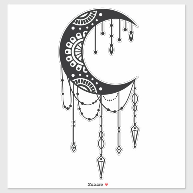 Adesivo Lua Bohemiana (Folha)