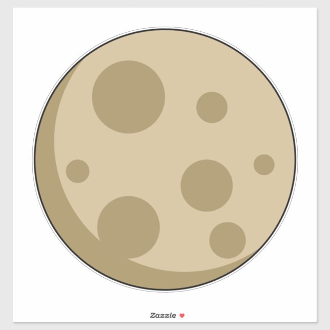 Adesivo Lua cheia (Folha)