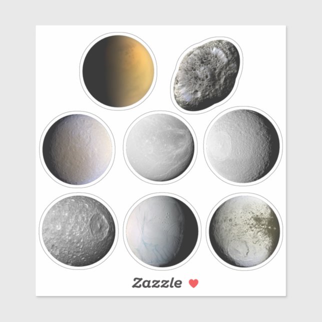 Adesivo Luas de Saturno Sticker Sheet (Folha)