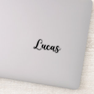 Adesivo Lucas Name - Caligrafia manuscrita