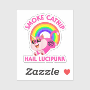 Adesivo Lúcipir de granizo de captura de fumaça, Satã engr