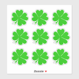 Adesivo Lucky Clover Leaf & Shamrock / Rua irlandesa Patri