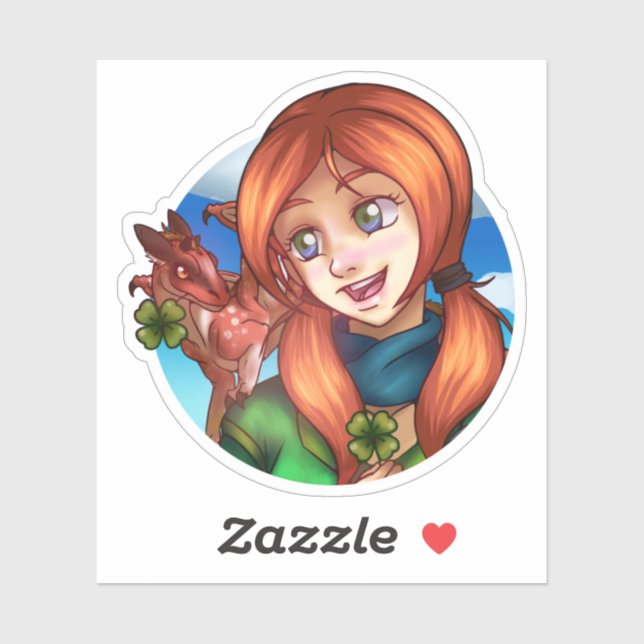 Adesivo Lucky Girl (Folha)