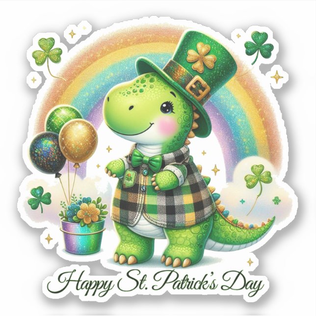 Adesivo Lucky Happy St. Patrick’s Day Sticker (Frente)
