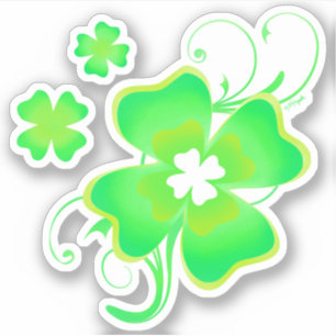 Adesivo Lucky Irish Four Leaf Clover