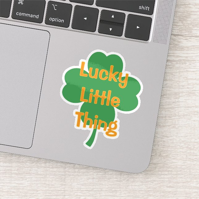 Adesivo Lucky Little Thing 4-Leaf Clover St Patrick's Day (Detalhe)