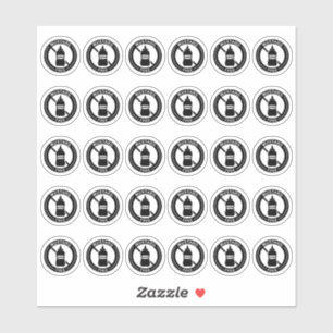 Adesivo Lugar de Casamento Livre de Mostarda Cartão Mini A