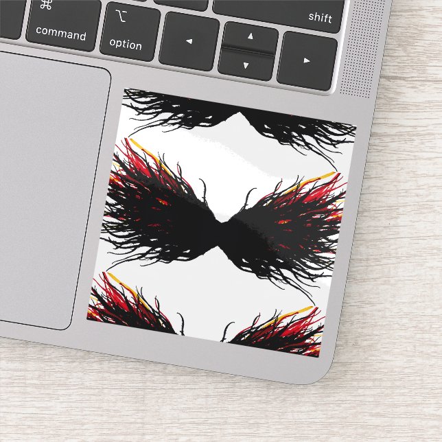 Adesivo Lust Abstract 7 Deadly Sins Alcohol Ink Art (Detalhe)