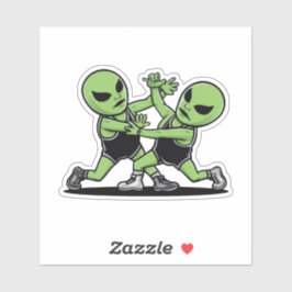 Adesivo Lutar contra os Aliens