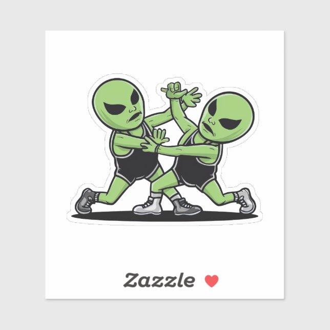 Adesivo Lutar contra os Aliens (Folha)