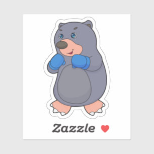 Adesivo Luvas de Boxer Boxer Mole