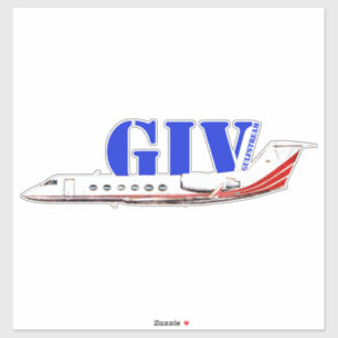 Adesivo Luxurioso Gulfstream IV Jet Privado