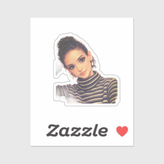 Adesivo Luxury Fashion Doll – Elegant Porcelain Style