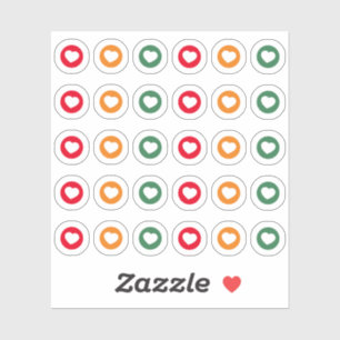 Adesivo Luz de tráfego codificado a cores de distanciamen