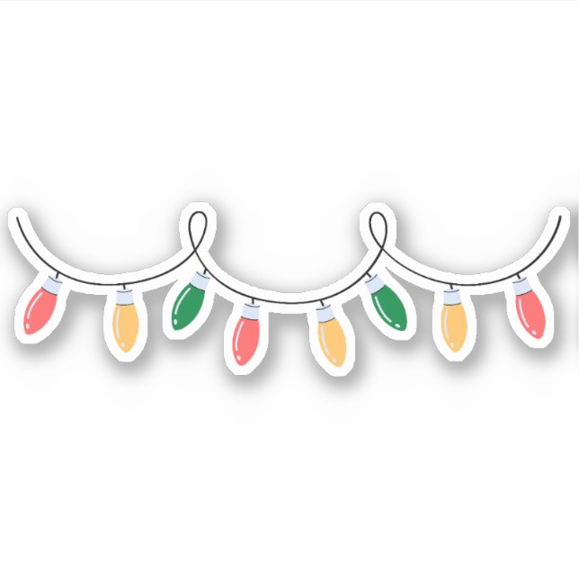 Adesivo Luzes de Natal (Frente)