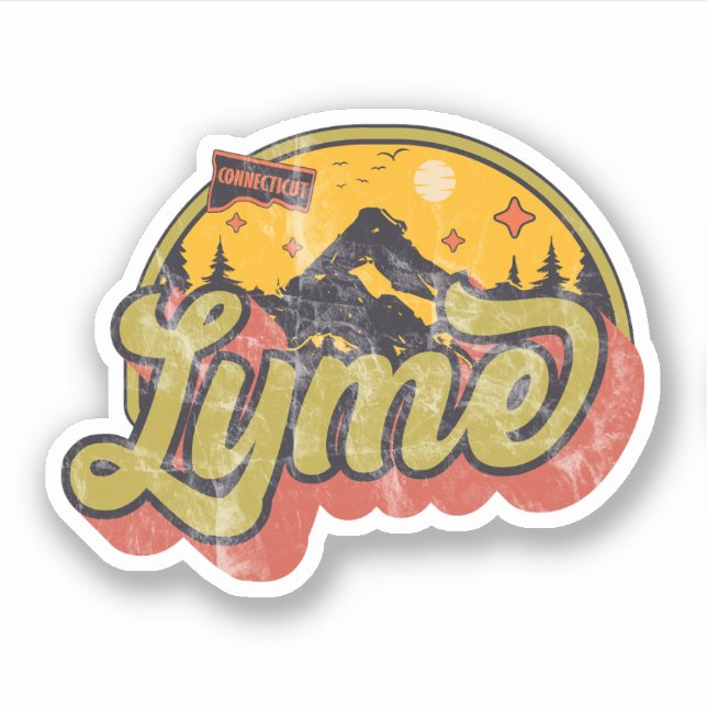 Adesivo Lyme, Connecticut (Frente)
