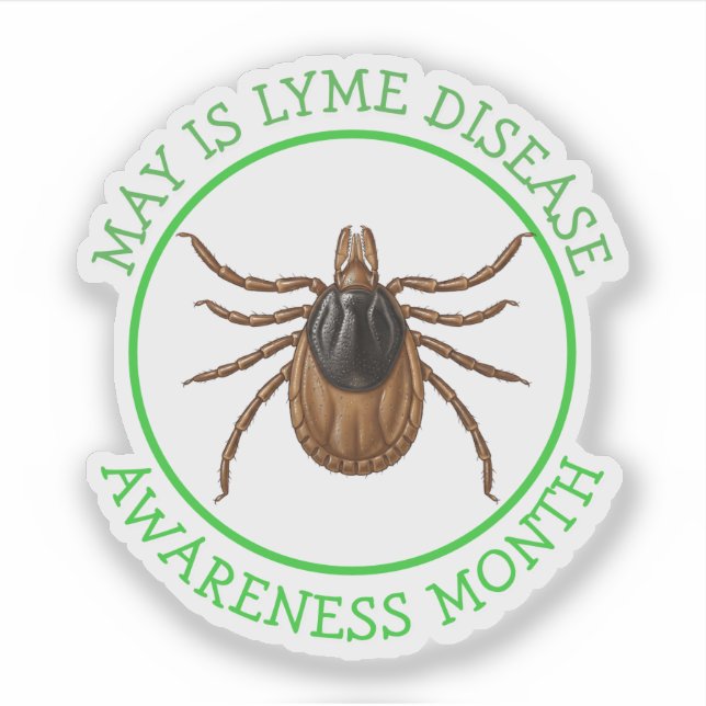Adesivo Lyme Disease Awareness Month | Deer Tick  (Frente)