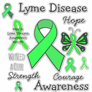 Adesivo Lyme Doise Awarness Borboletas