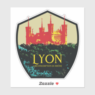 Adesivo Lyon City France é o meu orgulhoso Sticker