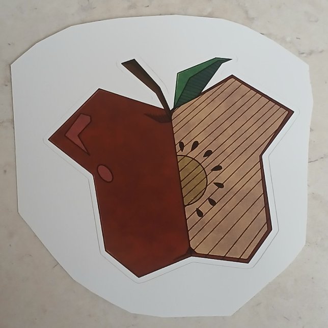 Adesivo Maçã Angular (Criador carregado)