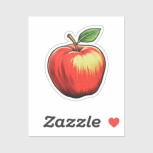 Adesivo Maçã de cartum