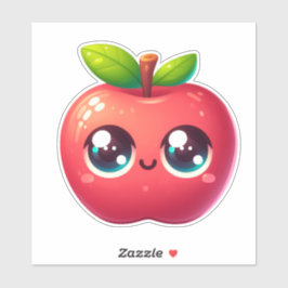 Adesivo maçã fofa