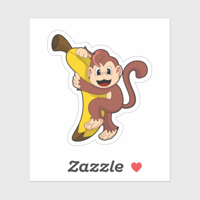 Adesivo Macaco com Banana (1).PNG (Folha)