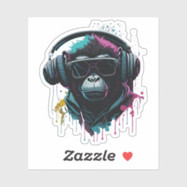 Adesivo Macaco dj