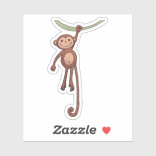 Adesivo Macaco feliz