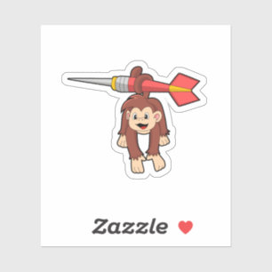 Adesivo Macaco nas Trevas com Dart